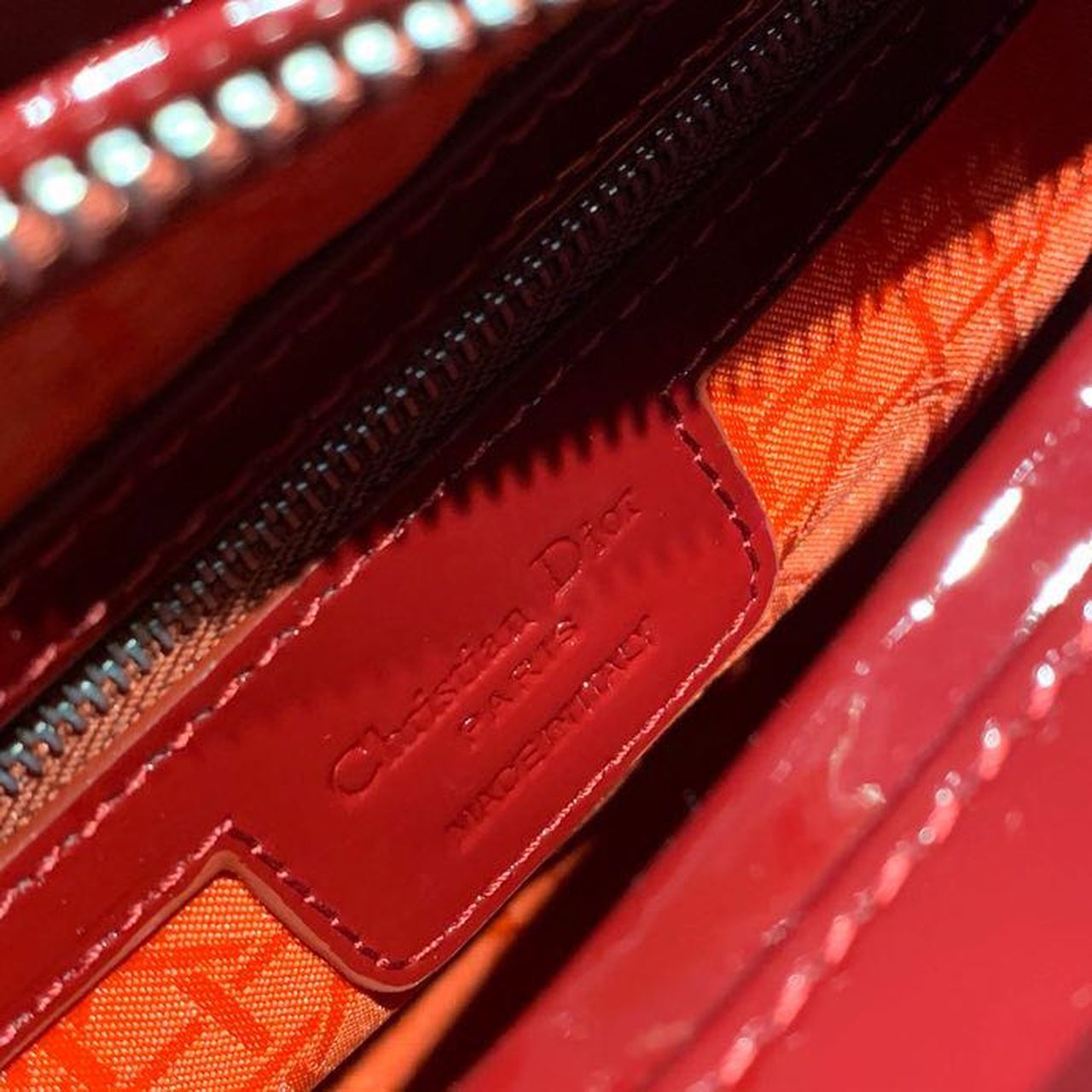 Christian Dior Medium Lady Dior Bag With Chain Silver Hardware Burgundy Women's Handbags 24cm/9in CD - Soul Replicas