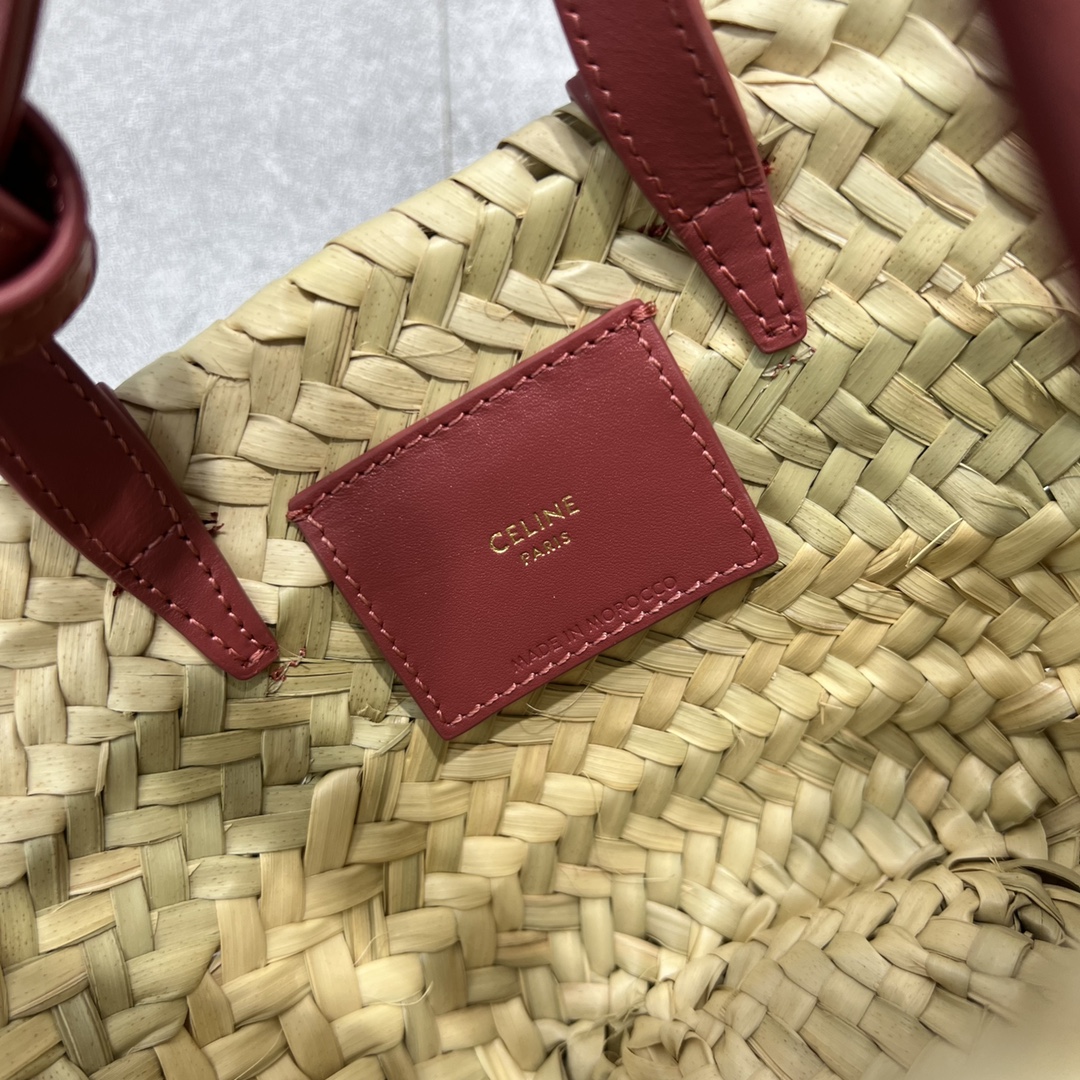 Celine Teen Triomphe Classic Pannier Tote Dark PiNike For Women 8in/20cm - Soul Replicas