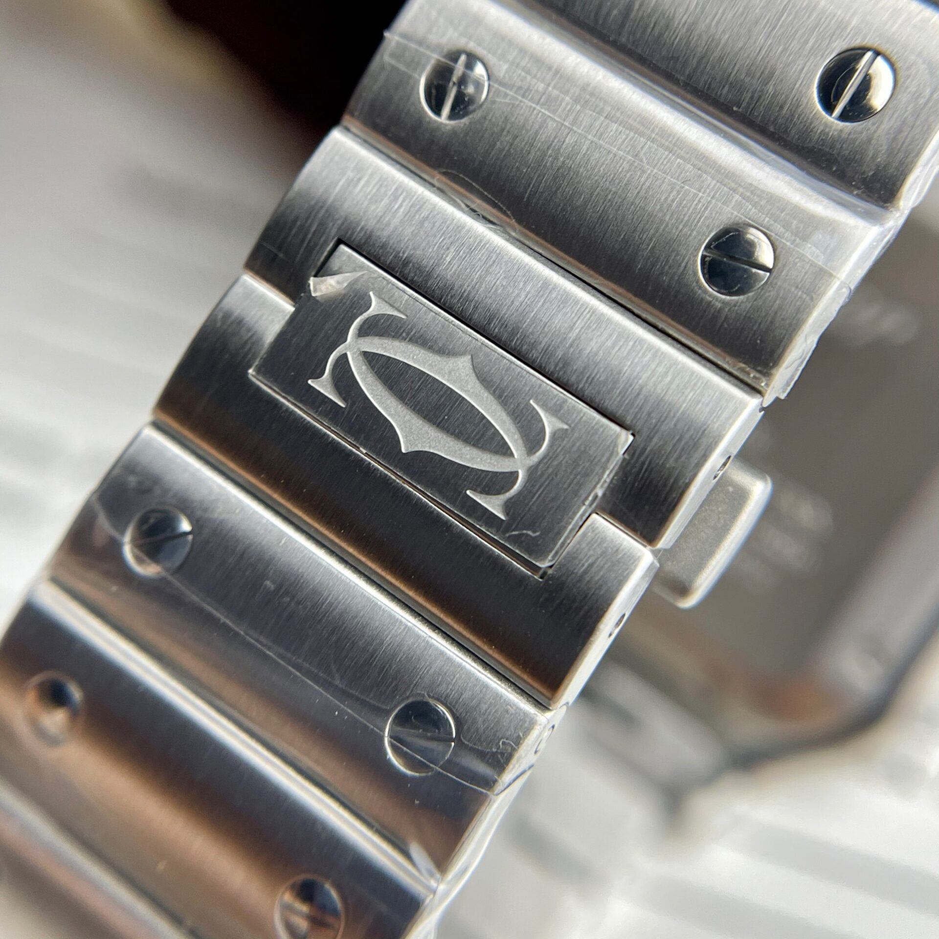 Cartier Santos WSSA0037 Replica 11 Watch Grey Dial BV Factory 39.8mm - Soul Replicas