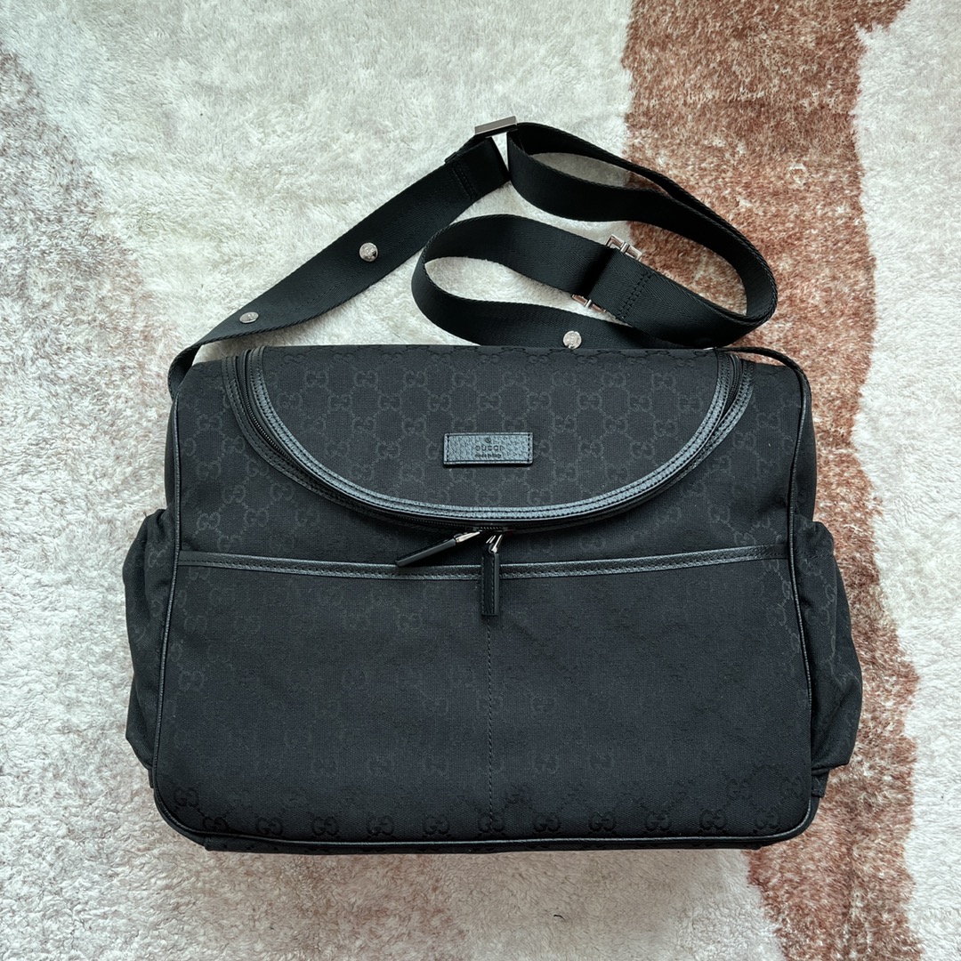 Original Gucci Baby Changing Bag Black For Women. Women-s Bags 16.9in/43cm Gucci - Soul Replicas