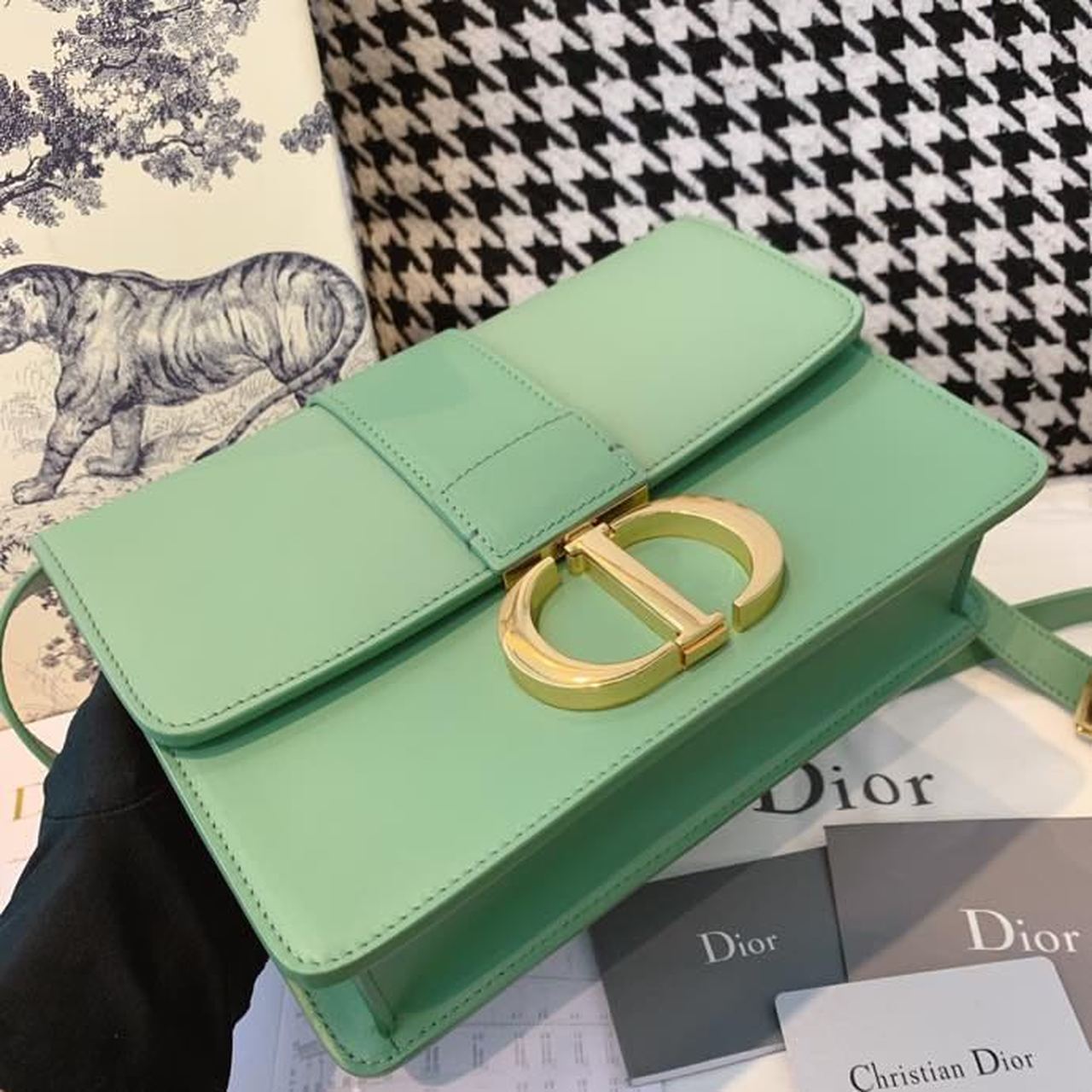 Christian Dior Medium 30 Montaigne Bag Deep Mint Green Box For Women 24cm/9in CD - Soul Replicas