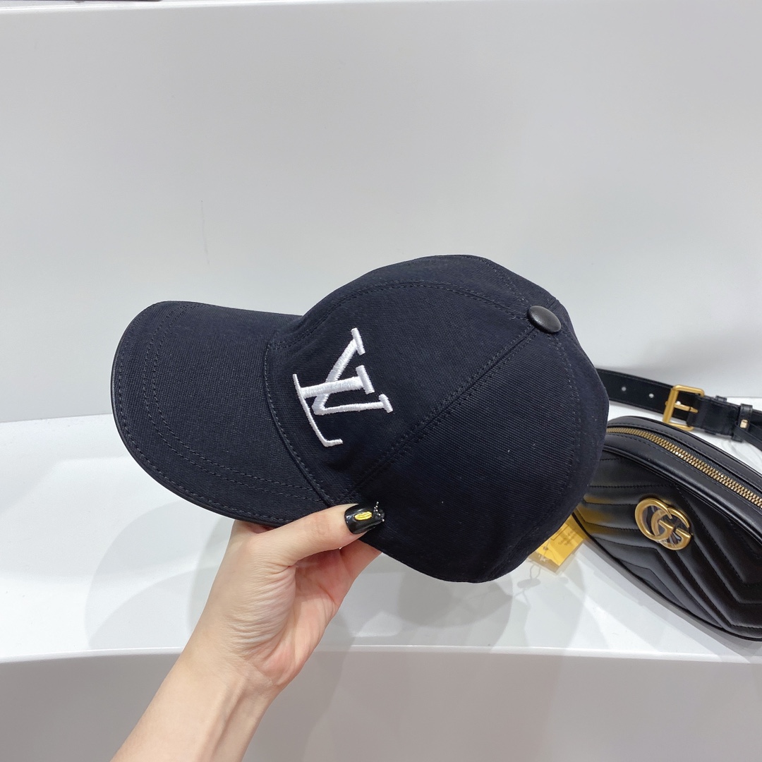 Louis Vuitton Be My Cap Black LV Cap - Soul Replicas