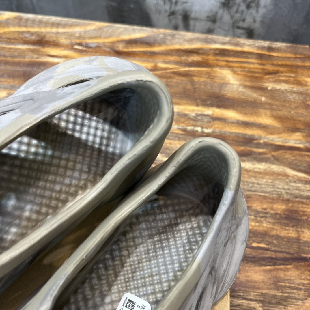 Adidas YZ Foam Runner Stone Sage Mix White Brown For Women GX4472 - Soul Replicas