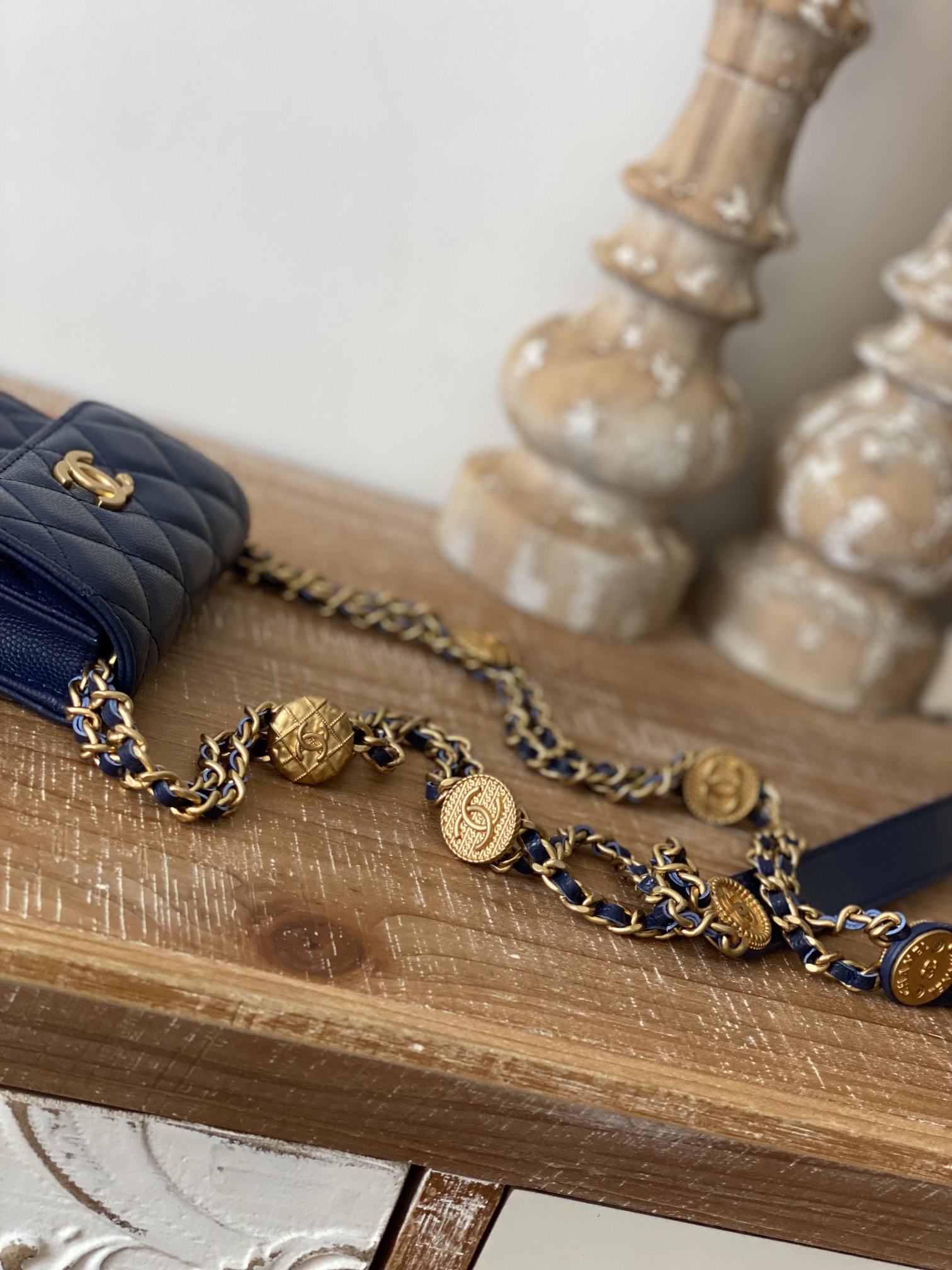 Chanel Clutch With Chain Blue For Women. Women-s Bags 4.8in/12.3cm - Soul Replicas