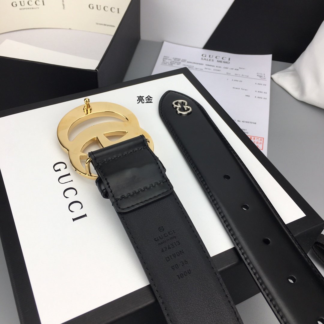 Gucci Belt With Double G Buckle Black For Women. Women Belt - Soul Replicas