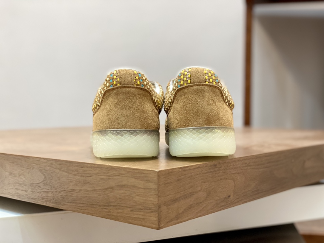 Bottega Veneta Men's Knit Sneakers Yellow For Men - Soul Replicas