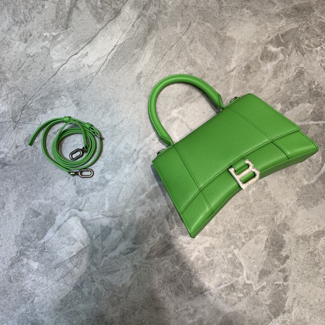 Balenciaga Hourglass Small Handbag In Green. For Women. Women-s Bags 9in/23cm - Soul Replicas