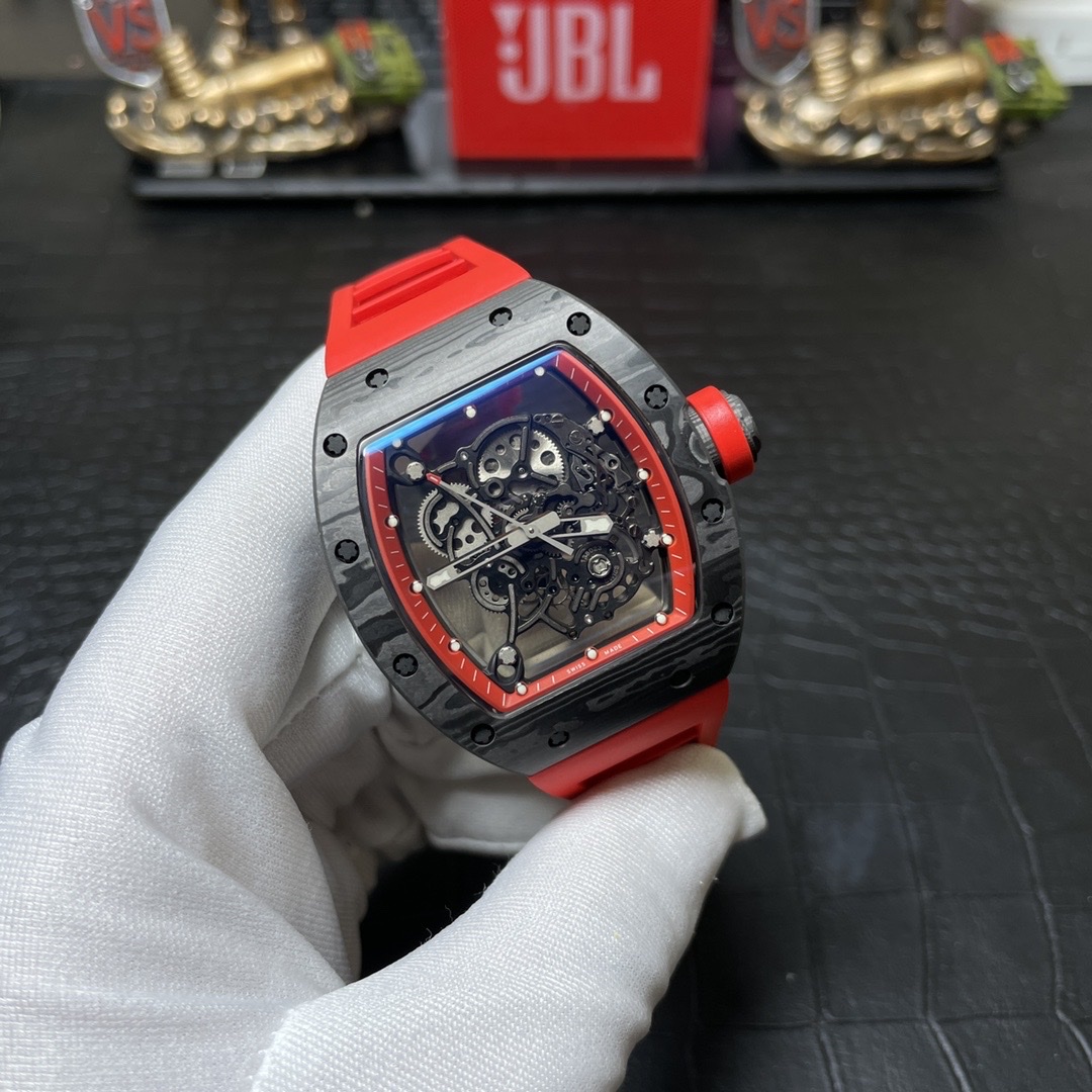 Richard Mille RM055 Carbon NTPT Replica 1:1 Watch Red BBR 45mm - Soul Replicas