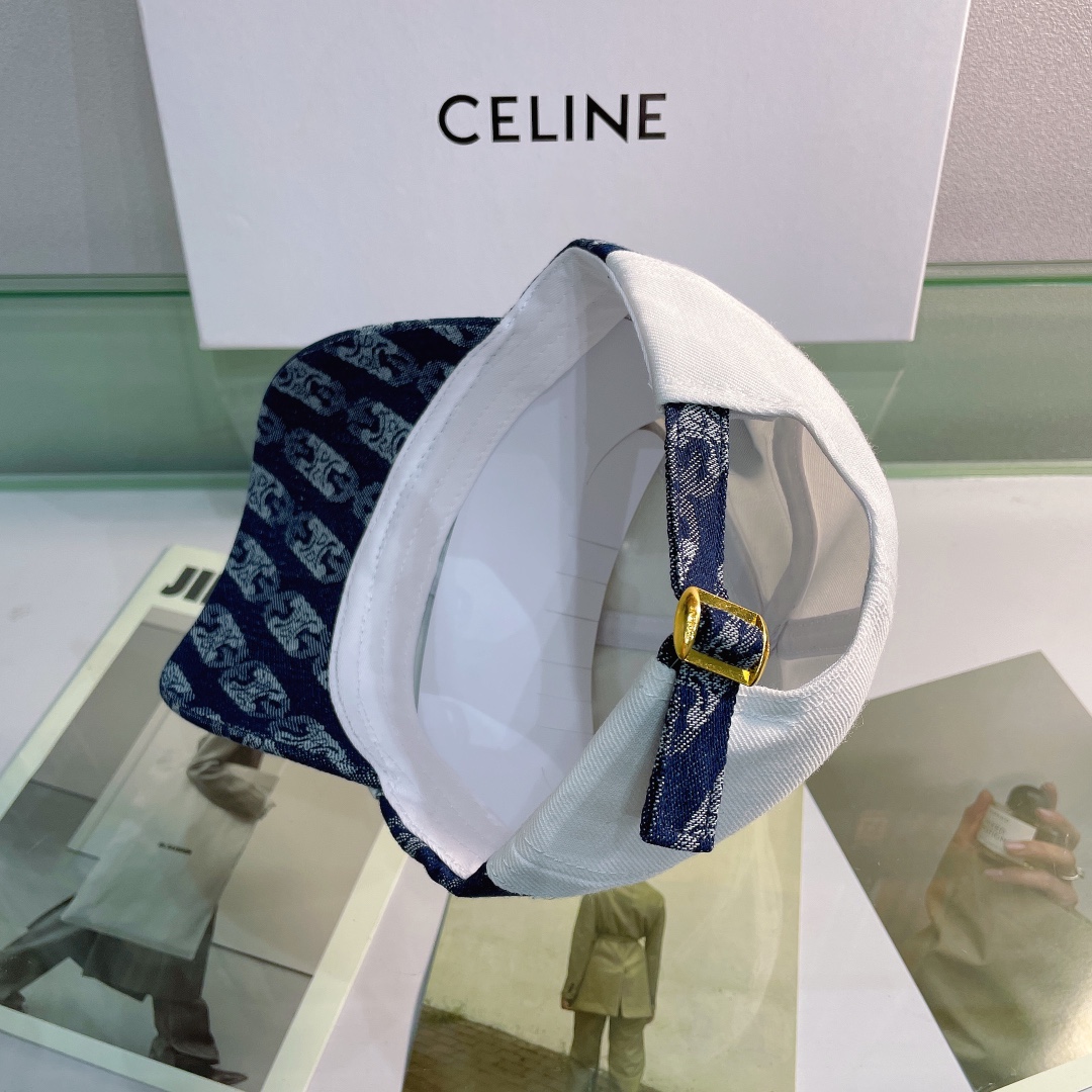 Celine Baseball Cap In Cotton White - Soul Replicas