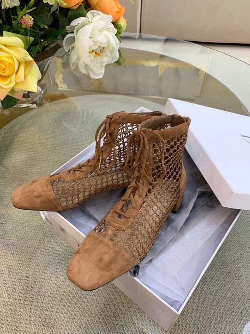 Christian Dior Naughtily-D Ankle Boot Brown For Women CD - Soul Replicas