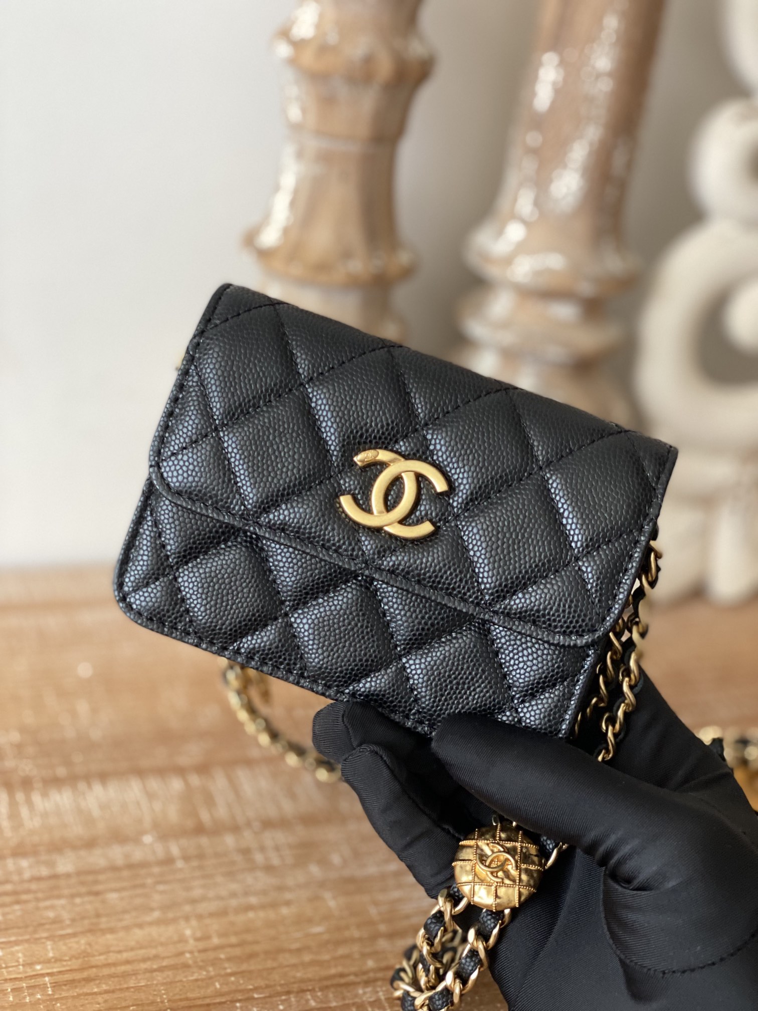 Chanel Clutch With Chain Black For Women. Women-s Bags 4.8in/12.3cm AP2857 B08447 94305 - Soul Replicas