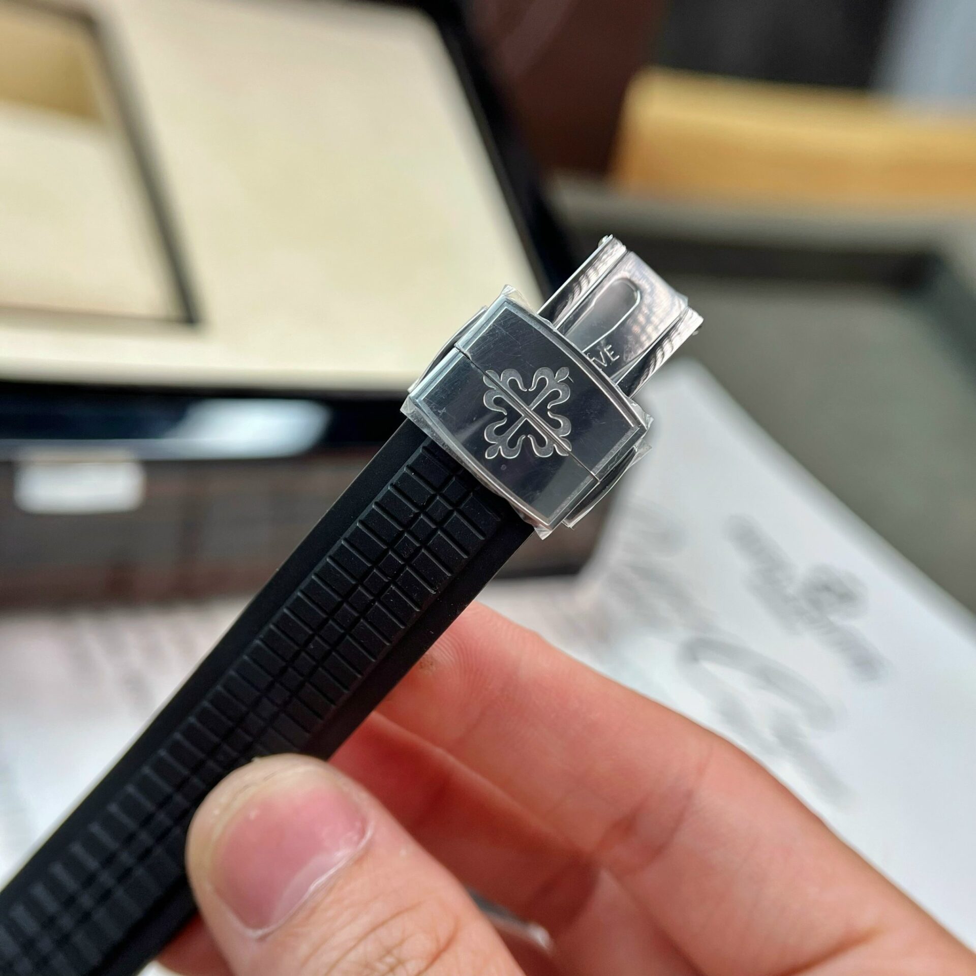 Patek Philippe Replica Watch Aquanaut 5167A Black Rubber Strap 3K Factory 40mm - Soul Replicas