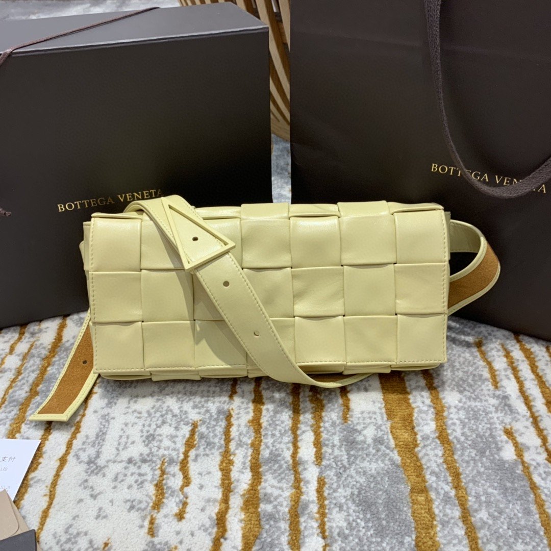 Bottega Veneta Brick Cassette Bag For Women 11in/28cm In Beige - Soul Replicas