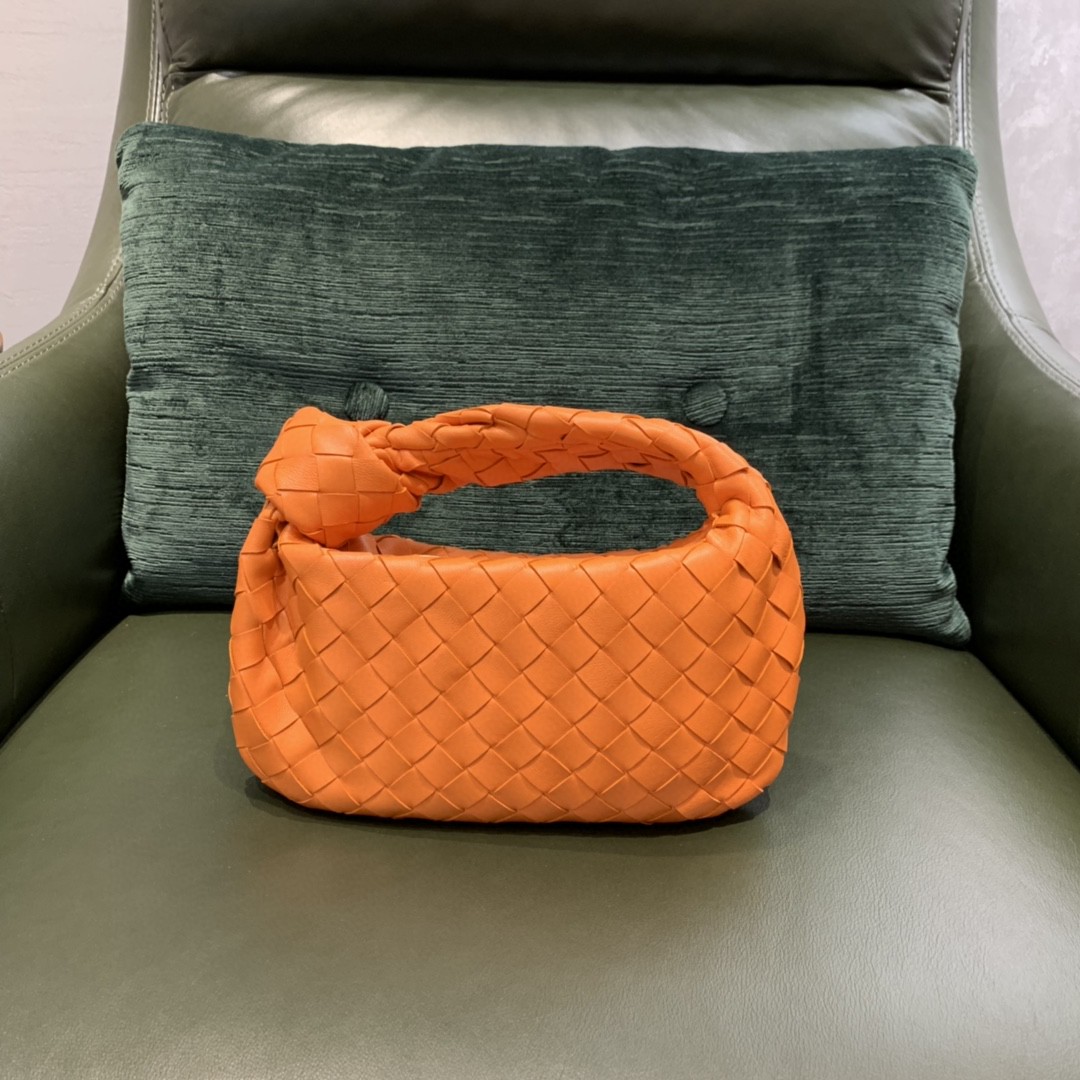 Bottega Veneta Mini Jodie Bag For Women 11in/28cm In Tangerine 651876VCPP57003 - Soul Replicas