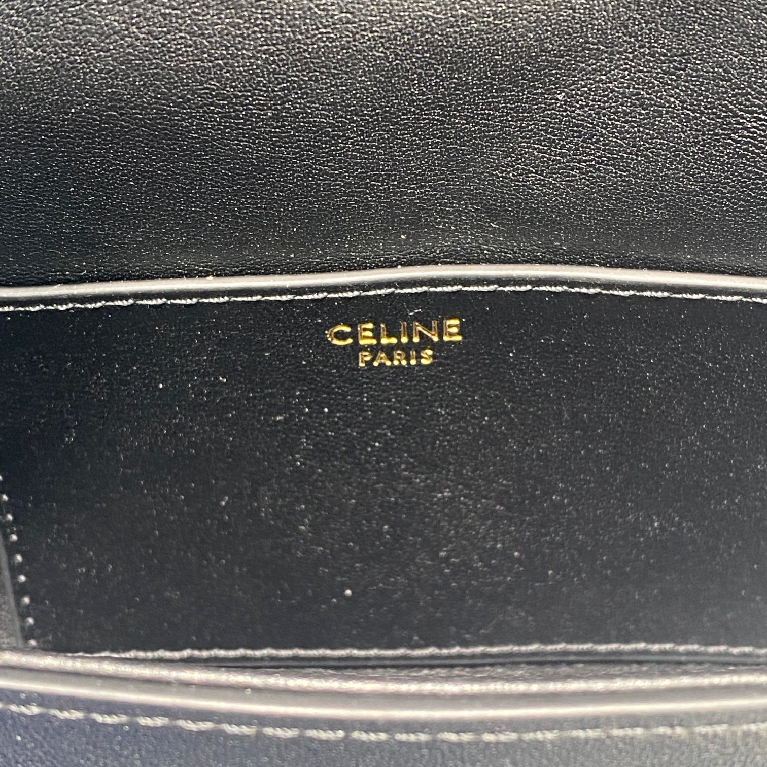 Celine Clutch On Strap Black For Women 7in/18cm  - Soul Replicas