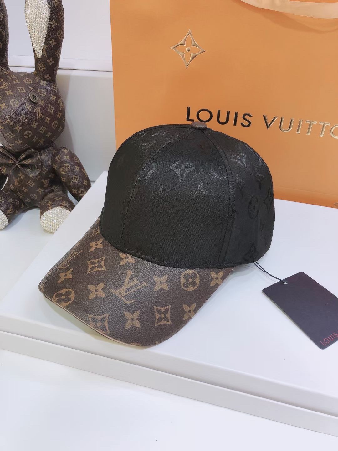 Louis Vuitton LV Get Ready Cap Monogram Canvas Black LV Cap M76528 - Soul Replicas