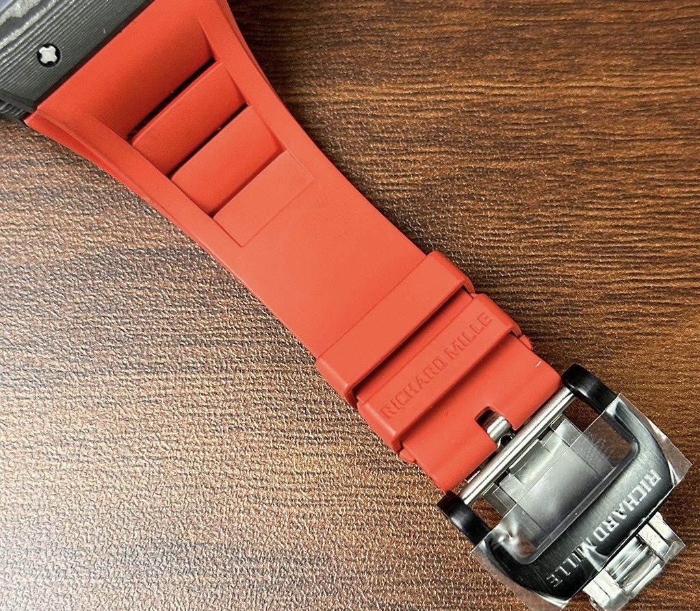 Richard Mille RM35-02 Replica Watch Skeleton Red Rubber Strap 44mm - Soul Replicas