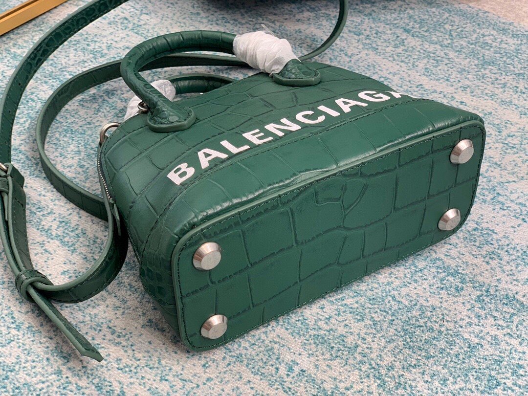 Balenciaga Ville Mini Handbag In Dark Green. For Women. Women-s Bags 4.7in/12cm - Soul Replicas