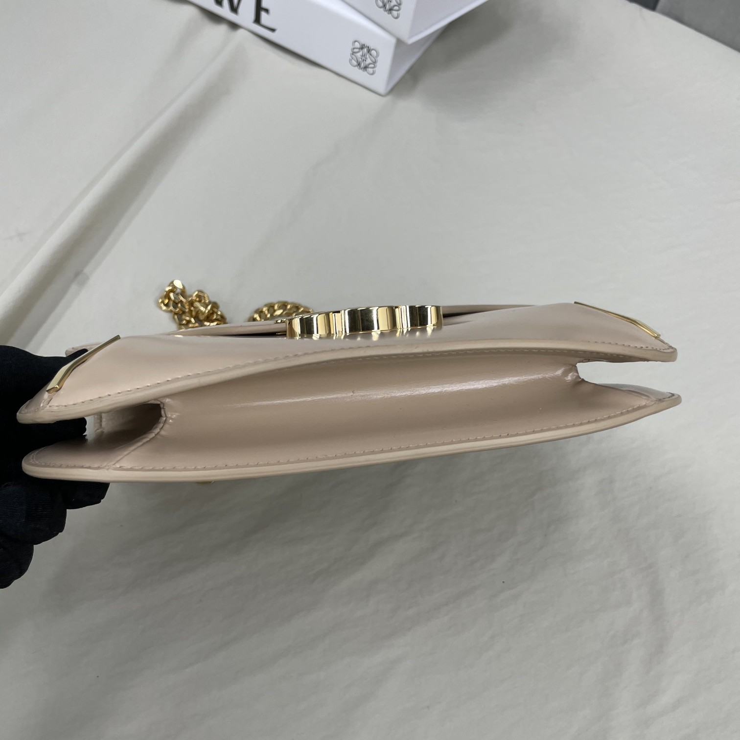 Celine Chain Besace Triomphe Nude For Women 10in/24.5cm 199273BF4.03ND - Soul Replicas