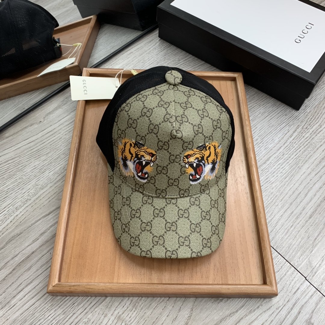 Gucci Canvas Baseball Cap Beige - Soul Replicas