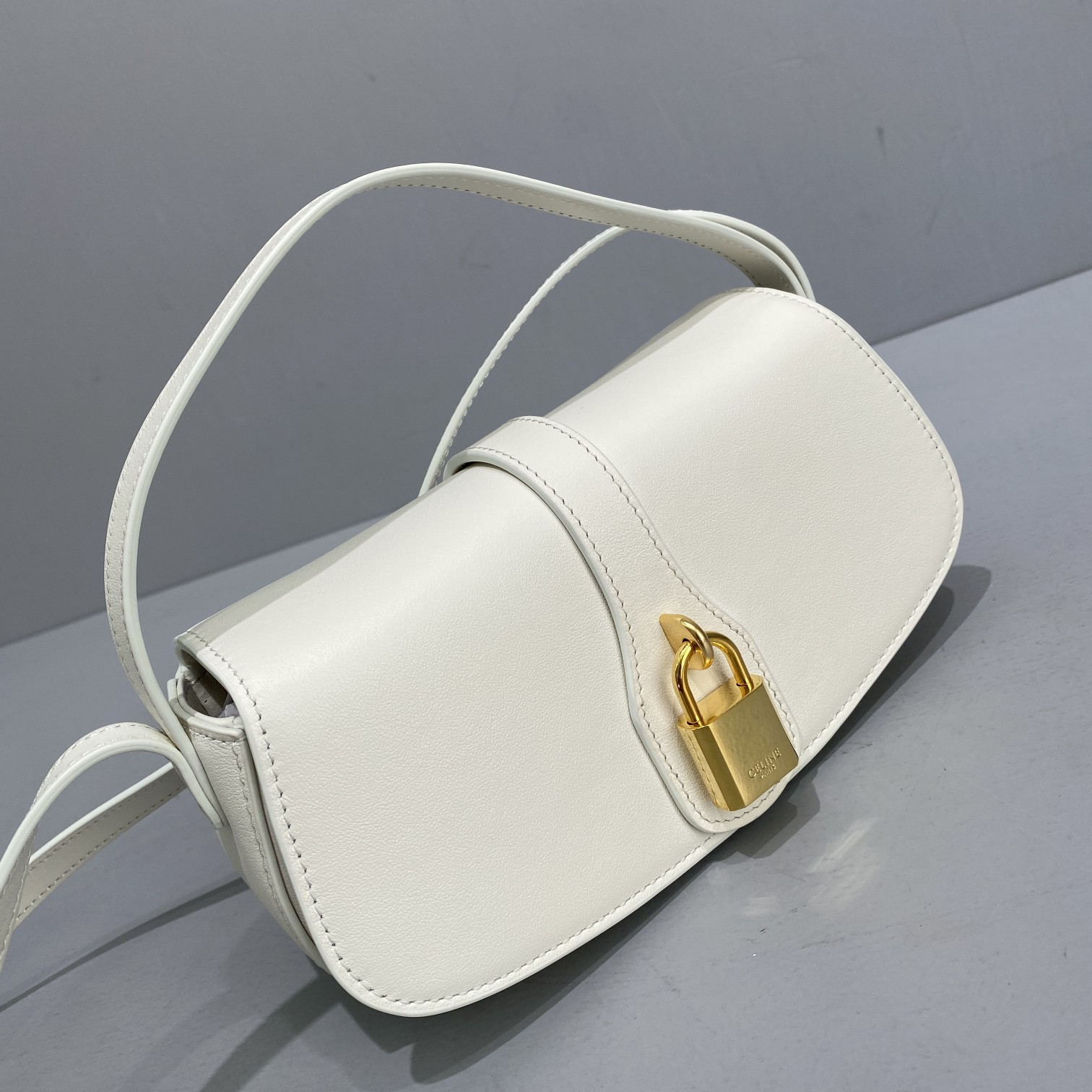 Celine Clutch On Strap White For Women 7in/18cm 10I593DQ1.01OP - Soul Replicas