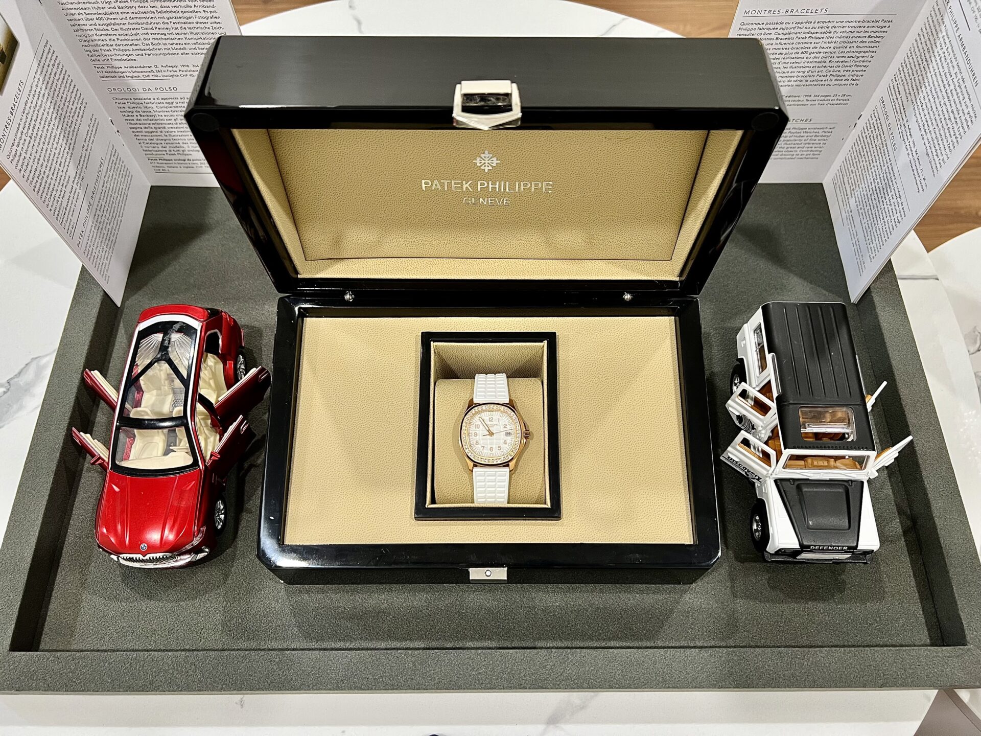 Patek Philippe Aquanaut 5067A Replica Watch White With Stone Bezel 35.6mm - Soul Replicas