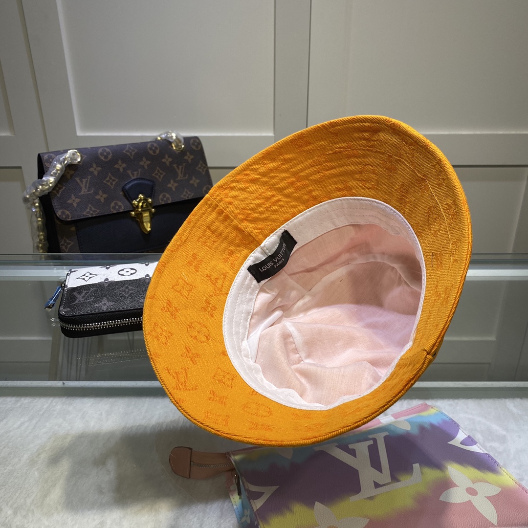 Louis Vuitton Buddy Bucket Hat In Yellow - Soul Replicas