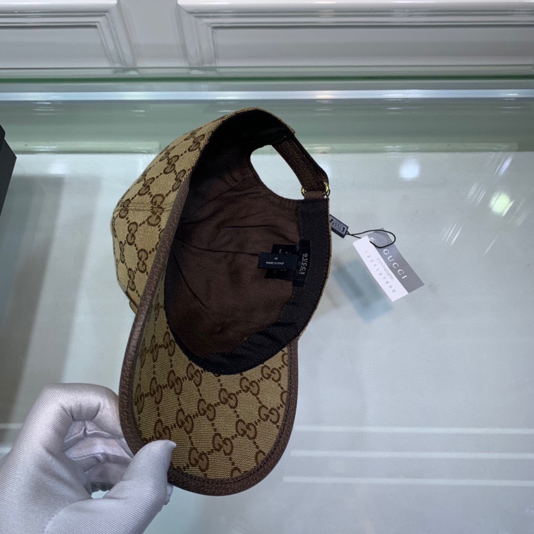 Gucci Canvas Baseball Hat Brown Gucci Hat - Soul Replicas