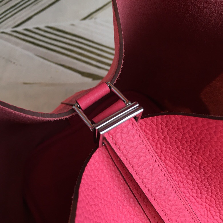 Hermes Picotin Lock 18 Light Pink Clemence Palladium Hardware For Women 7.5in/19cm - Soul Replicas