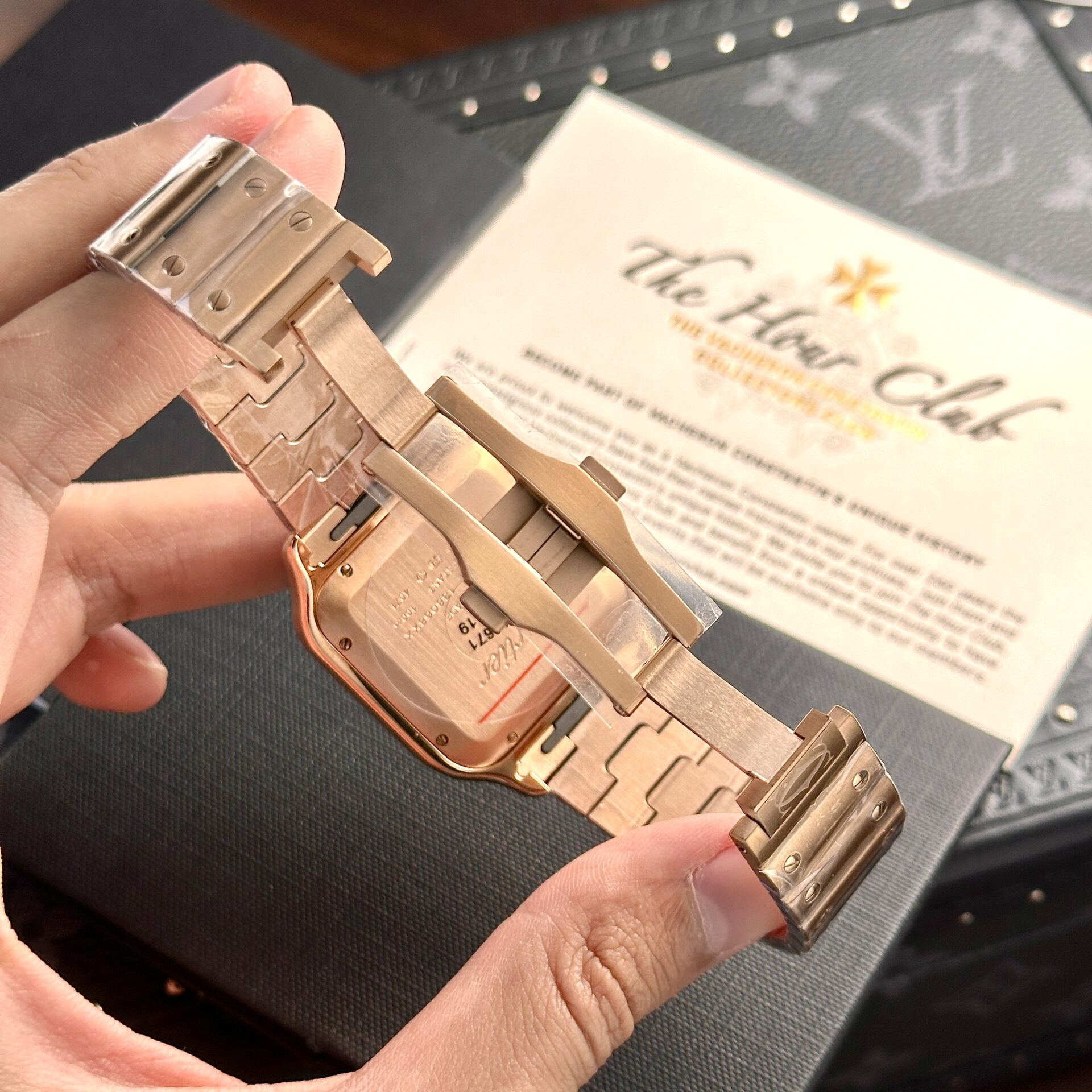 Cartier Santos Replica Watch Rose Gold BV Factory 39.8mm - Soul Replicas