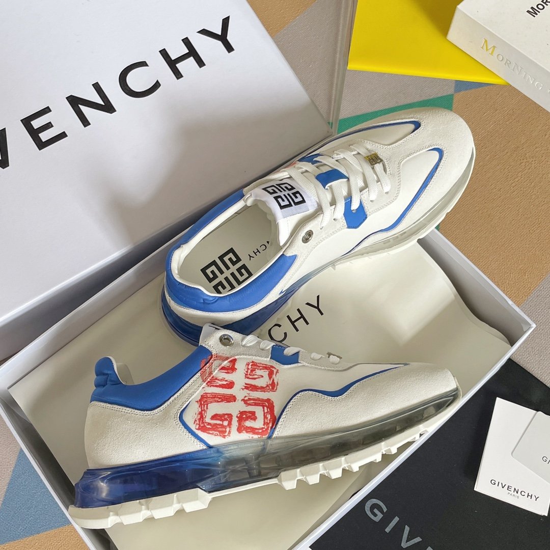 Givenchy Air Cushion Sneakers Blue For Men GVC - Soul Replicas
