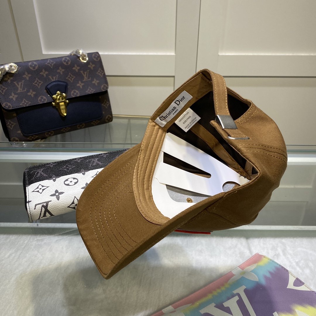 Christian Dior Jack Dior Baseball Cap In Brown - Soul Replicas