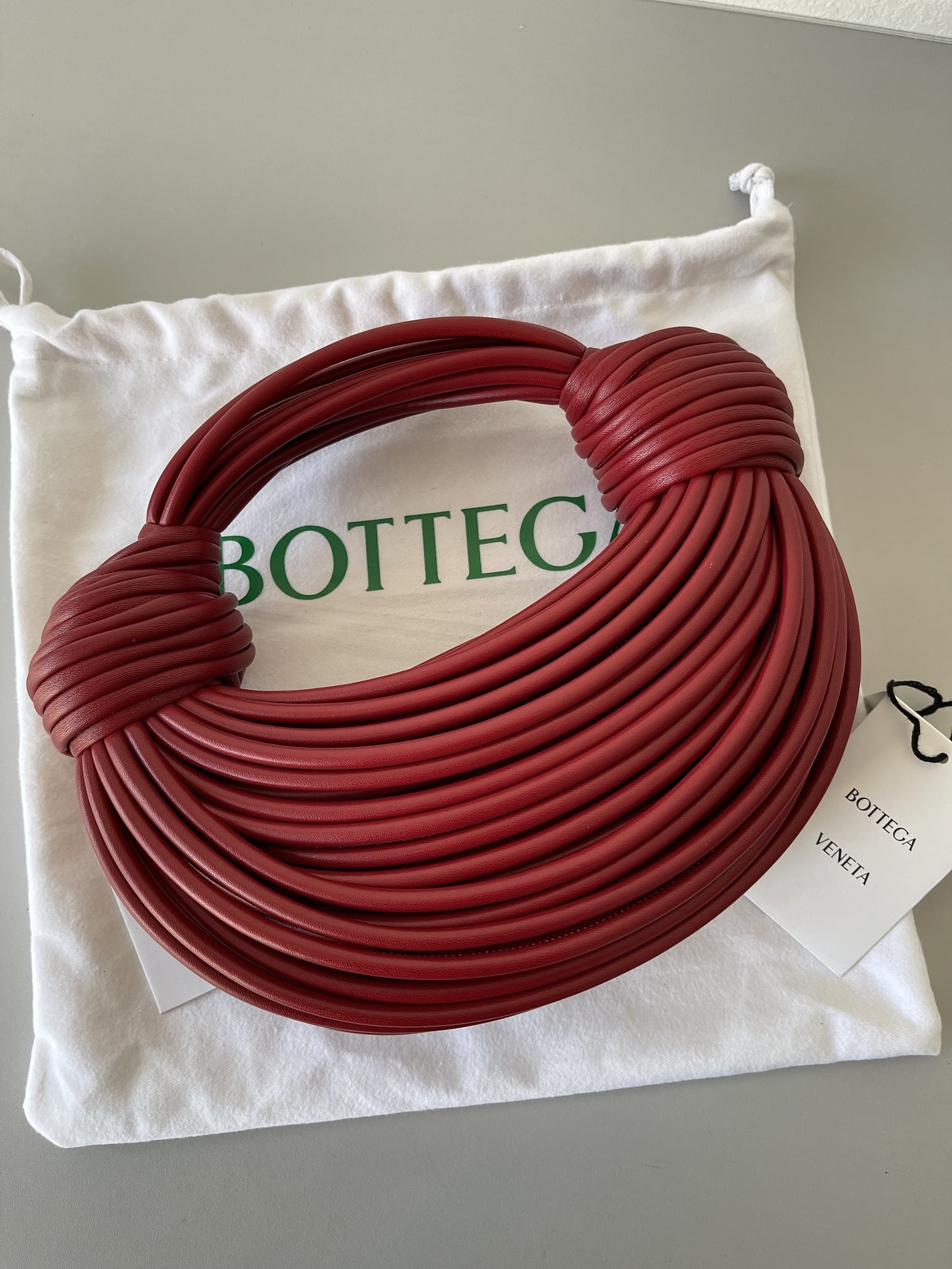 Bottega Veneta Double Knot Red. For Women. Women-s Bags 9.8in/25cm - Soul Replicas