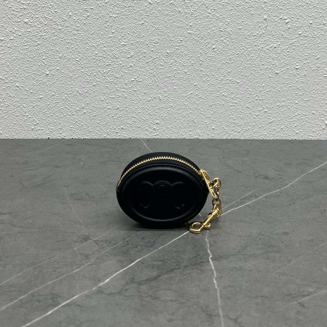 Celine Pulse Cuir Triopee With Hooks - Soft Black For Women 3in/8cm 10I863DPQ.38NO - Soul Replicas