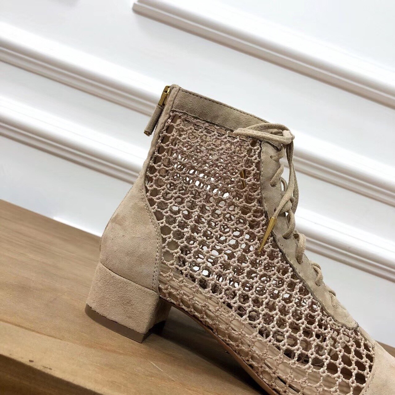 Christian Dior Naughtily-D Ankle Boot Beige For Women CD - Soul Replicas