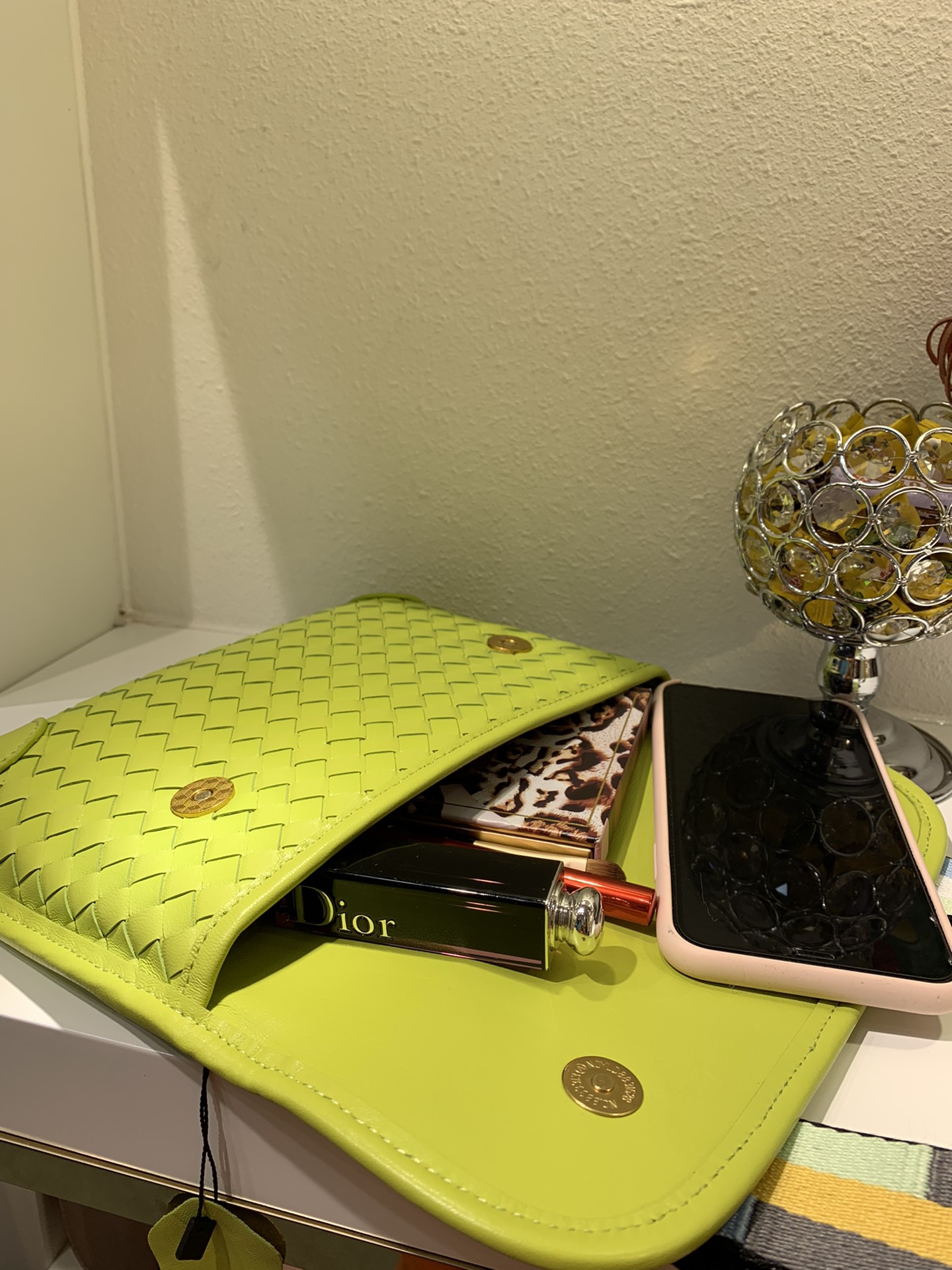 Bottega Veneta Functional Chest Bag Banana Greenleaf. For Women. Women-s Bags 10.2in/26cm - Soul Replicas