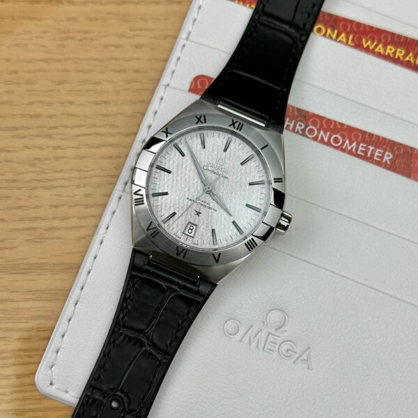 Omega Replica Watch Constellation White Dial Leather Strap 41mm - Soul Replicas