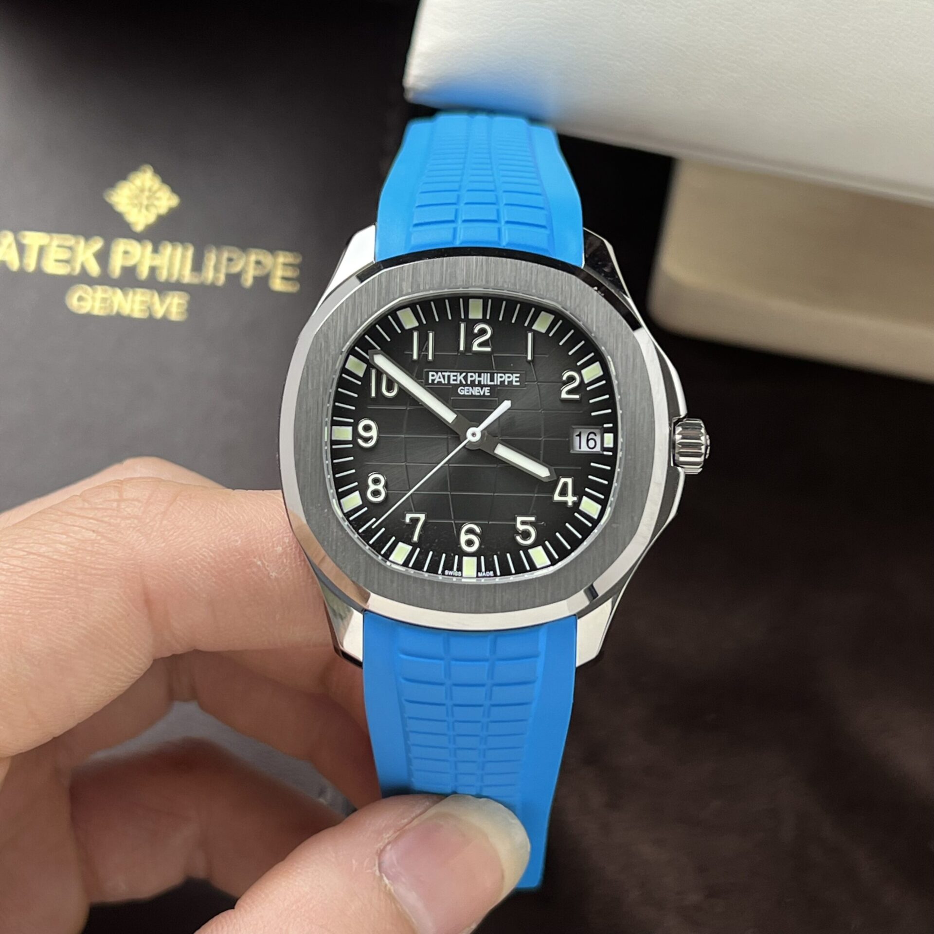 Patek Philippe Replica Watches 5167A Blue Rubber Strap 3K Factory 40mm - Soul Replicas