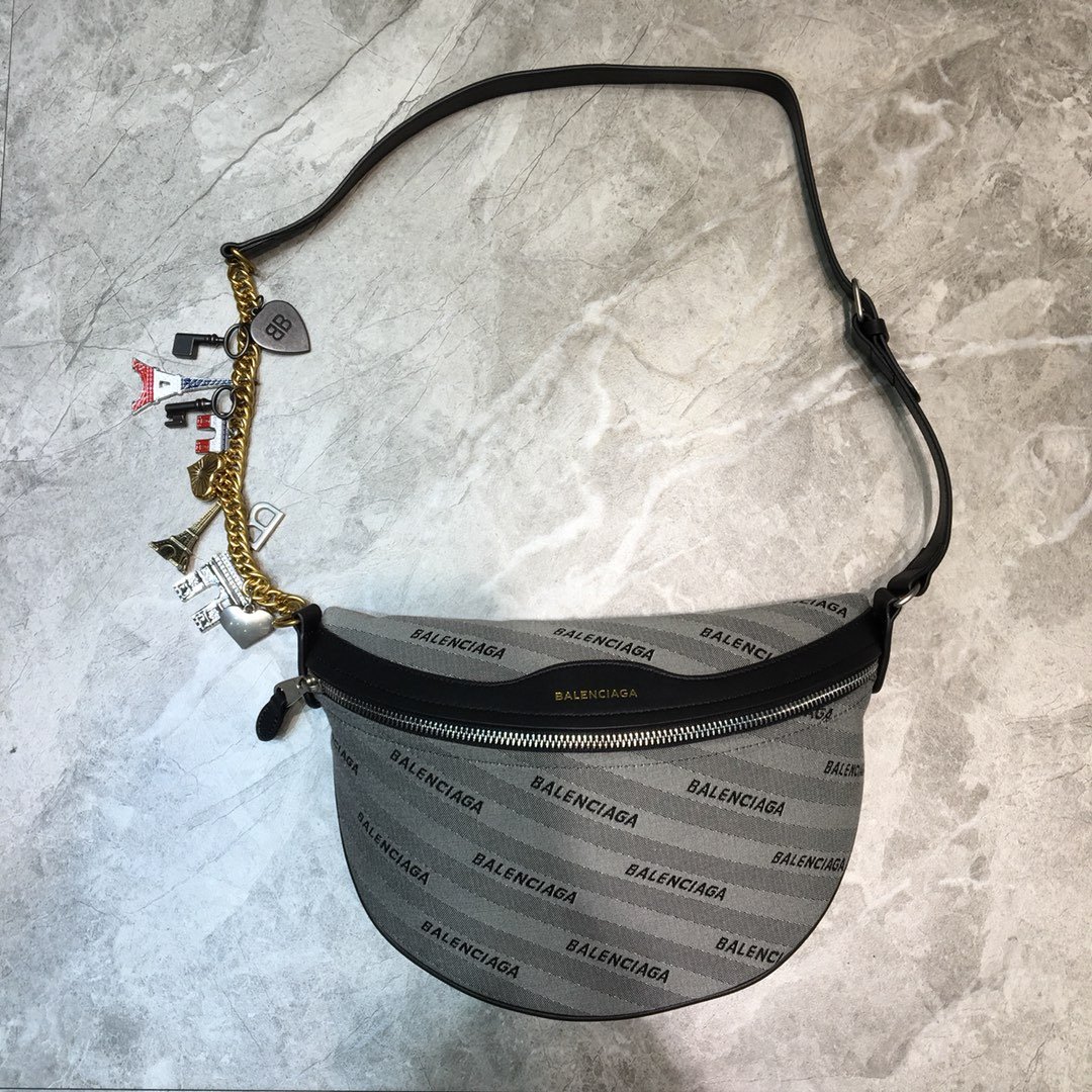 Balenciaga Souvenir XS Belt Bag In Gray. For Women. Women-s Bags 9.5in/24cm - Soul Replicas