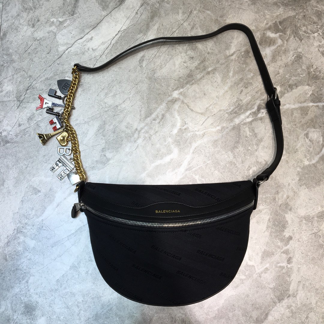 Balenciaga Souvenir XS Belt Bag In Black. For Women. Women-s Bags 9.5in/24cm - Soul Replicas