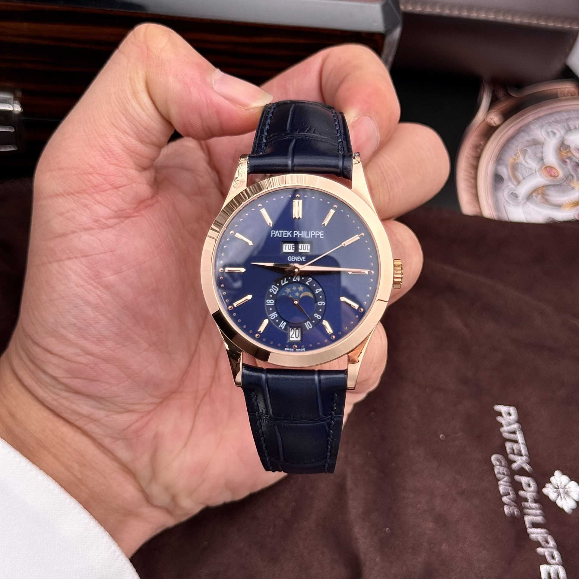 Patek Philippe Replica Watch Complications 5396R Blue Dial GR Factory 38.5mm - Soul Replicas