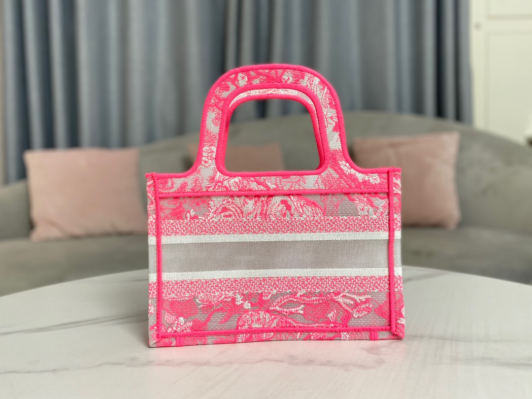 Christian Dior Mini Dior Book Tote Pink. For Women. Women's Handbags 22.5cm/9in CD S5475ZRVJ_M956 - Soul Replicas