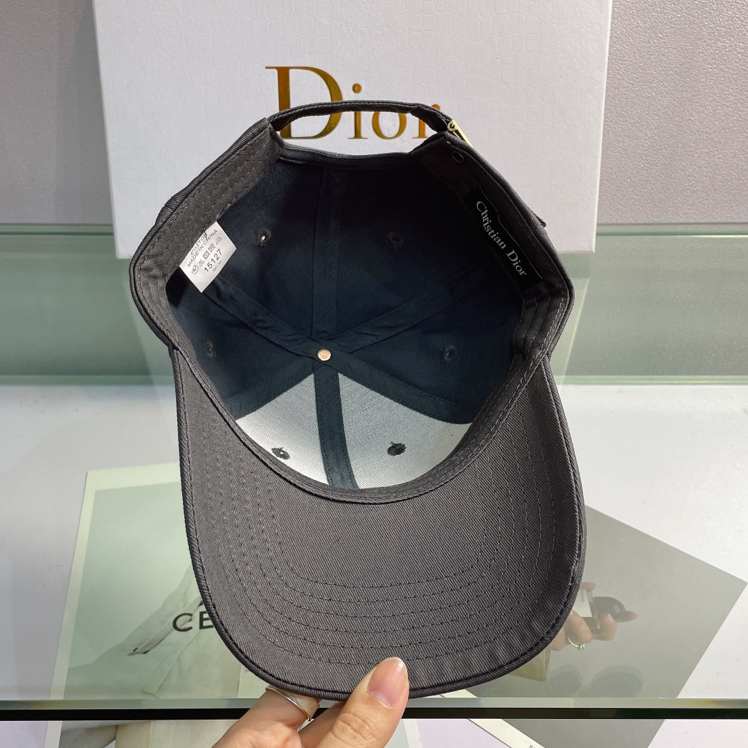 Christian Dior Jack Dior Baseball Cap In Black - Soul Replicas