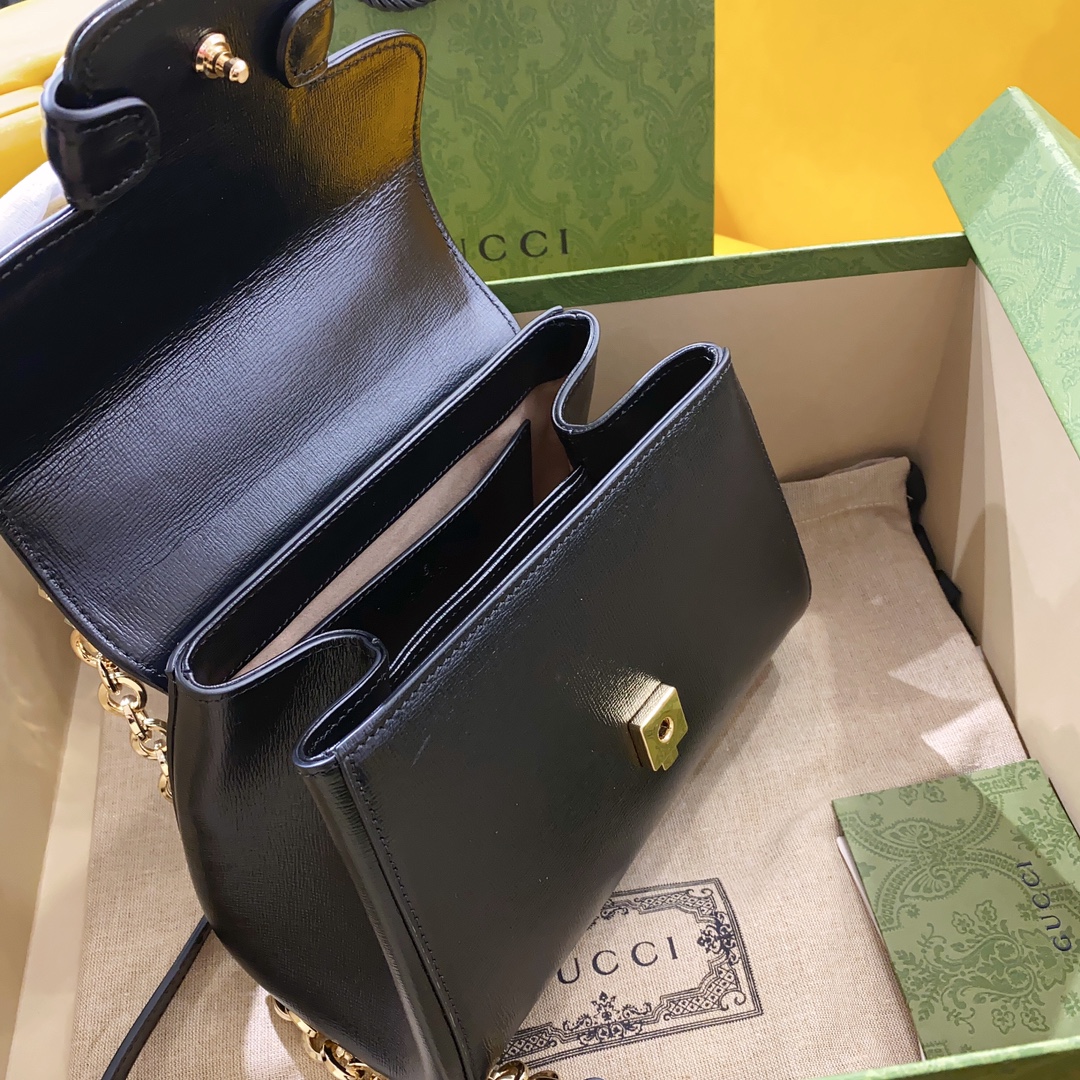 Gucci Horsebit 1955 Mini Bag Black For Women. Women-s Bags 8.7in/22cm Gucci 703848 AAA7G 1000 - Soul Replicas