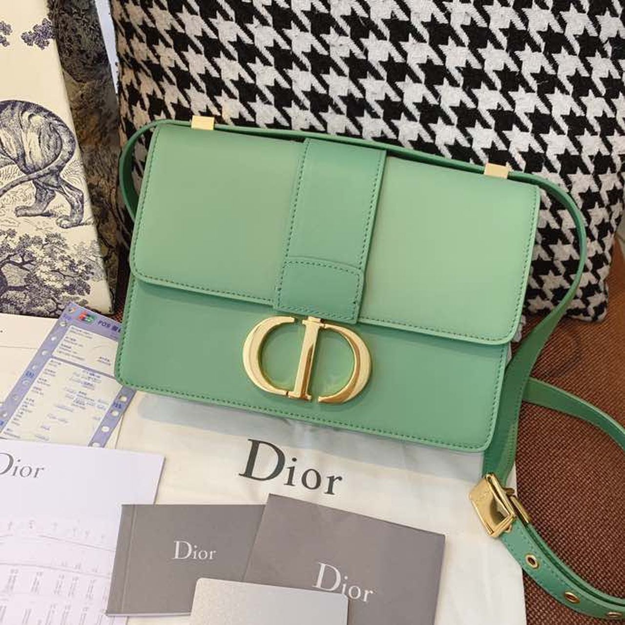 Christian Dior Medium 30 Montaigne Bag Deep Mint Green Box For Women 24cm/9in CD - Soul Replicas