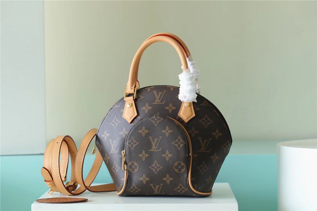 Louis Vuitton Ellipse BB Handbag Created By Nicolas Ghesquiere From Classic Monogram Canvas For Women Brown 23cm/8.9in LV - Soul Replicas