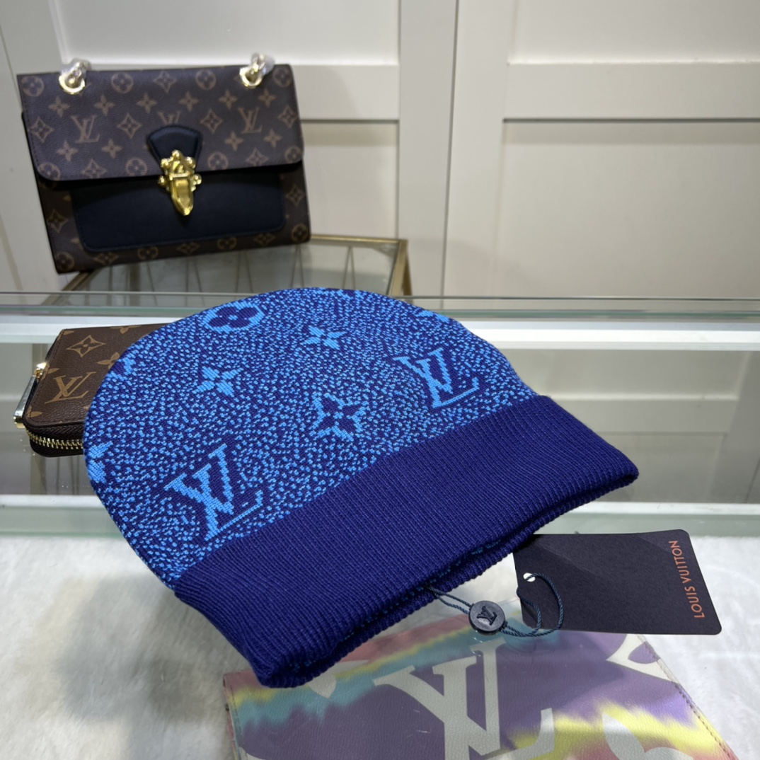 Louis Vuitton Beanie In Blue LV Headwear - Soul Replicas