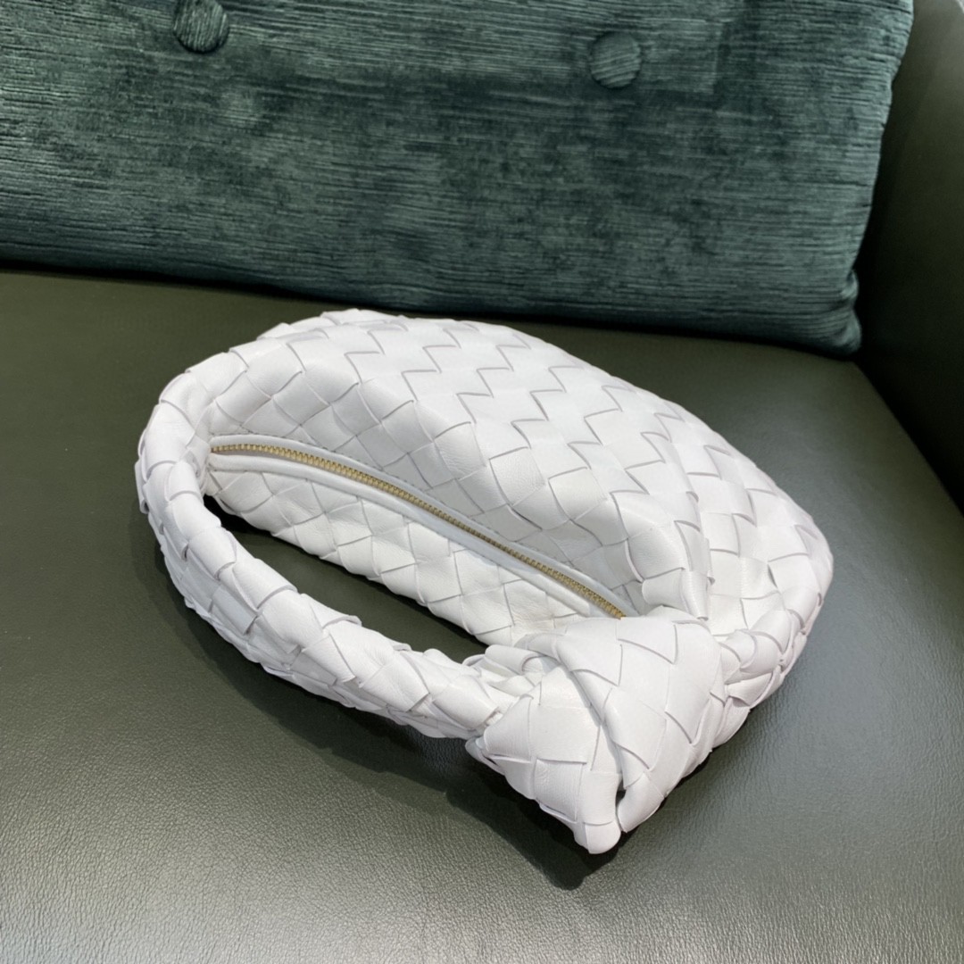 Bottega Veneta Mini Jodie Bag For Women 11in/28cm In Chalk 651876VCPP59143 - Soul Replicas