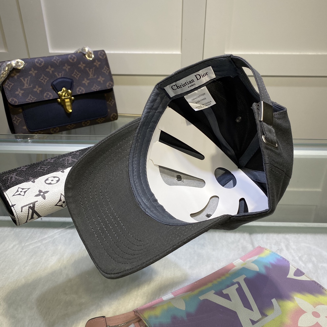 Christian Dior Jack Dior Baseball Cap In Grey - Soul Replicas
