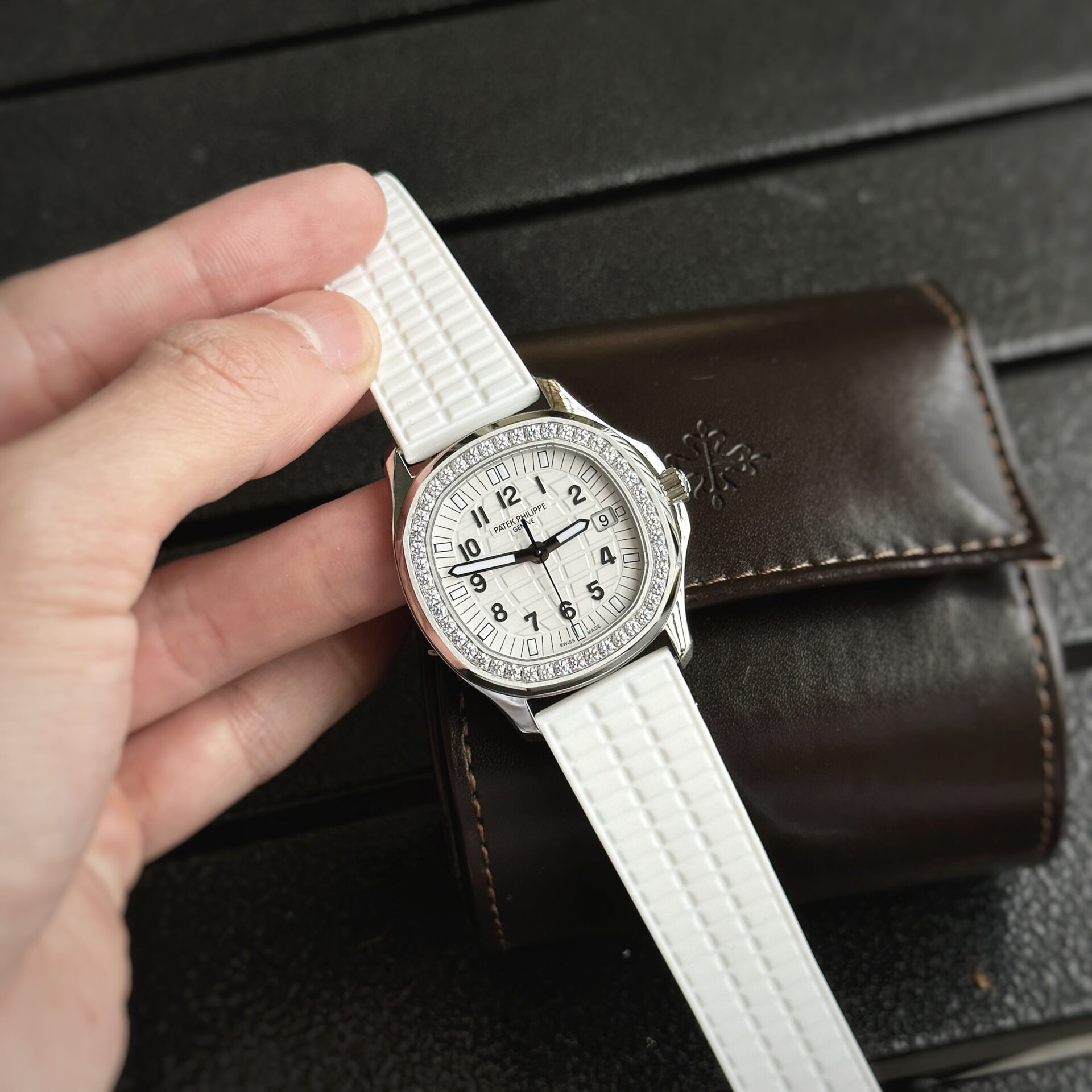 Patek Philippe Fake Watches Aquanaut 5067 White Dial PPF Factory 35.6mm - Soul Replicas